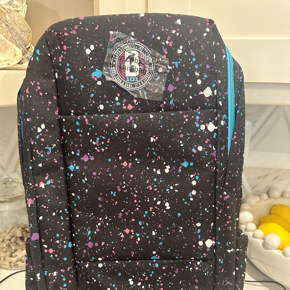 Baseball lifestyle 101 NWT splatter backpack